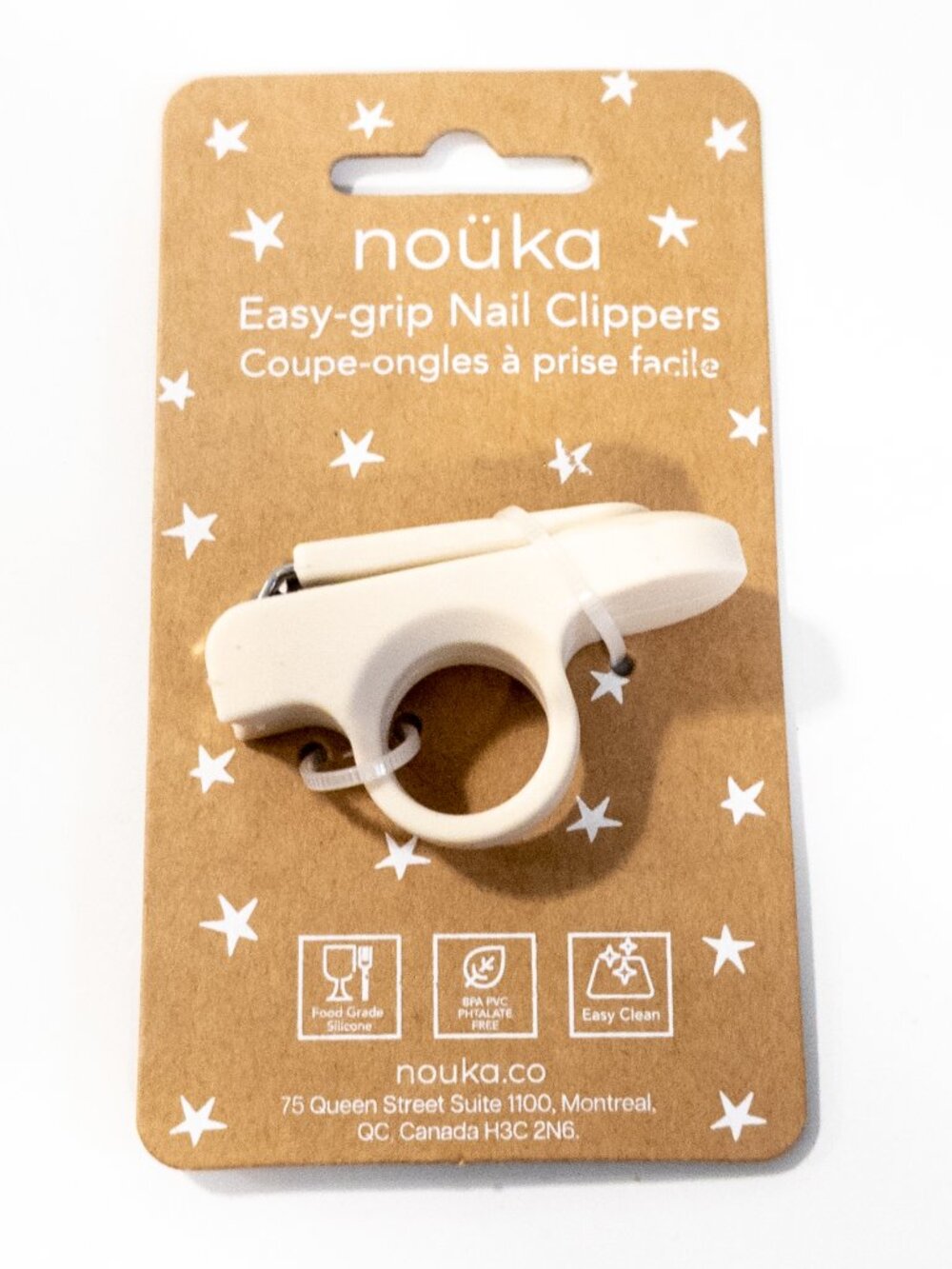 nouka Baby Nail Clipper Shifting Sand Silicone BPA Free Easy Clean NWT Canada